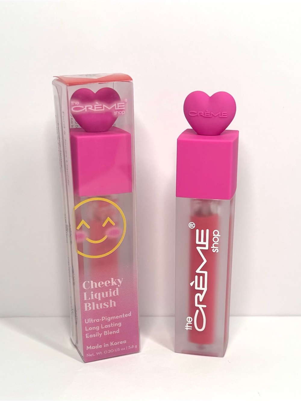 5/$22 Crème Shop cheeky liquid blush in shade “Coral Me”
